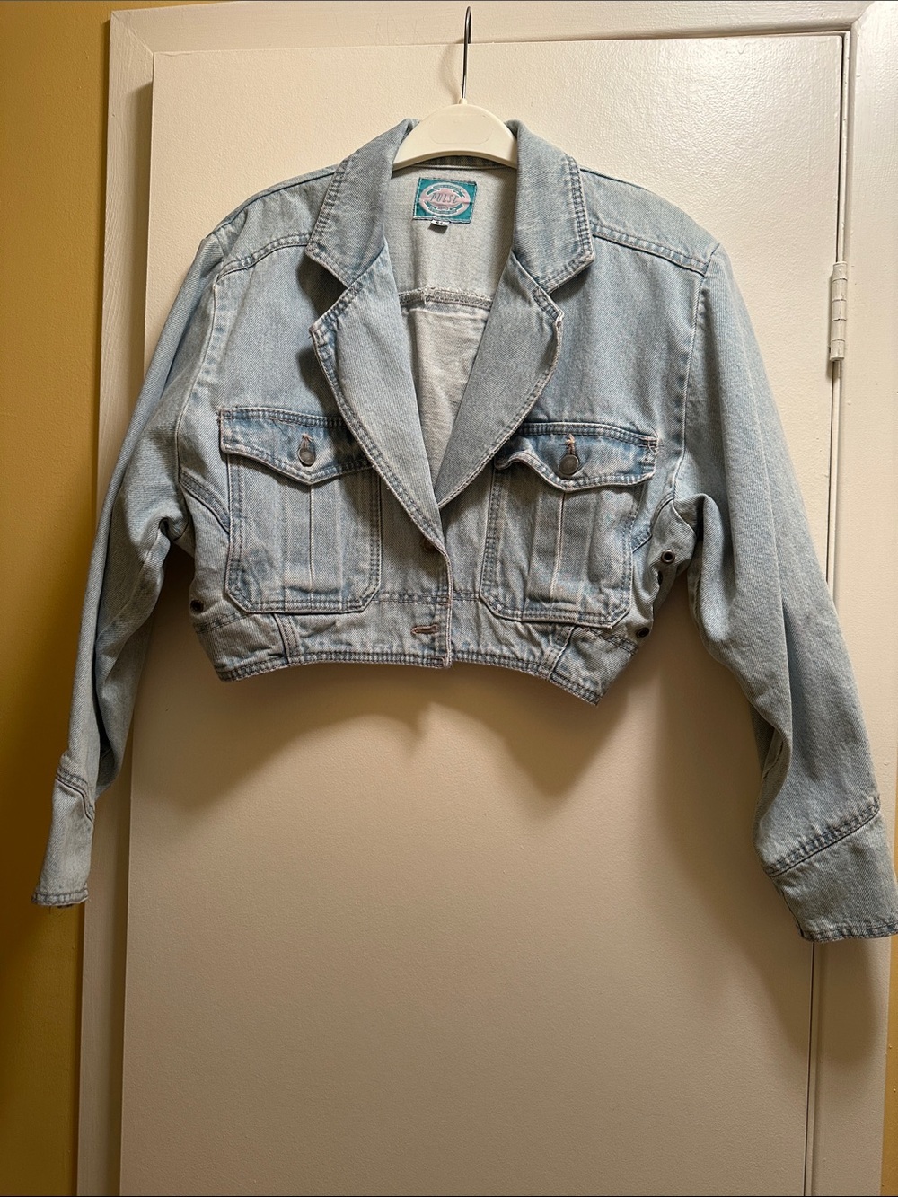 Pulse Cropped Light Wash Denim Jacket | Vintage 90s Style | S/P